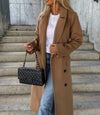 Women's Double-Breasted Belted Trench Coat