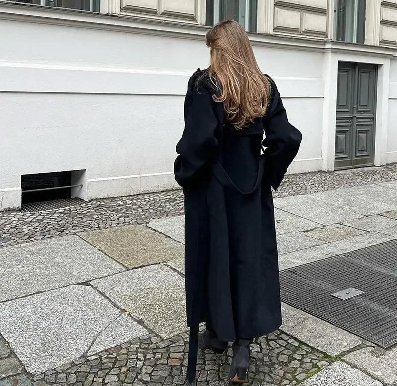 Women's Double-Breasted Belted Trench Coat