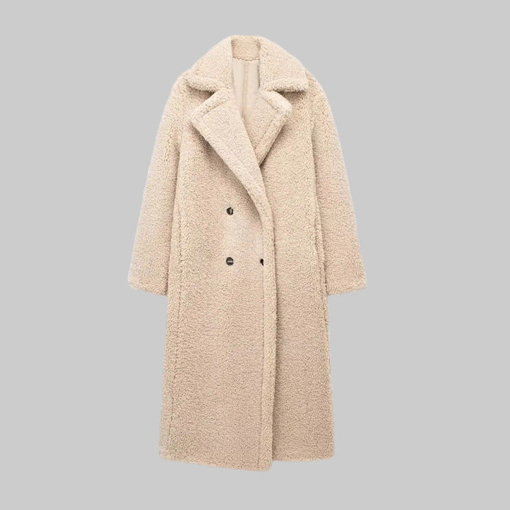 Women's Double-Breasted Teddy Coat