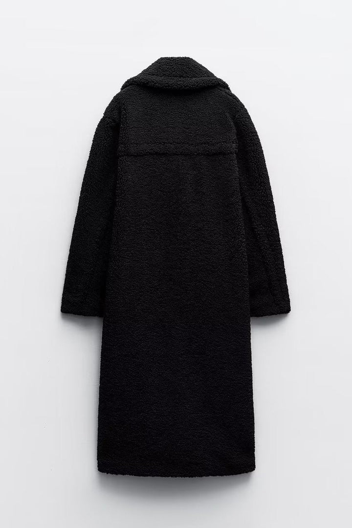 Women's Double-Breasted Teddy Coat
