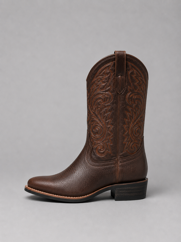 Women's Embroidered Knee-High Cowboy Boots