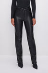 Women's Faux Leather Trousers