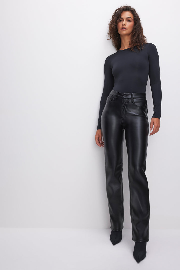 Women's Faux Leather Trousers
