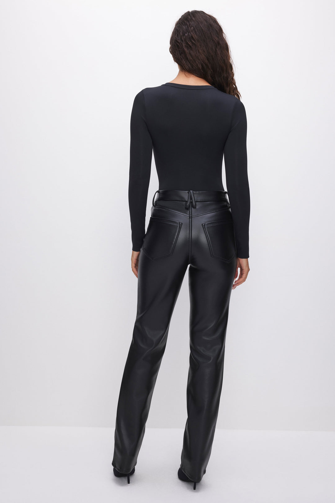 Women's Faux Leather Trousers