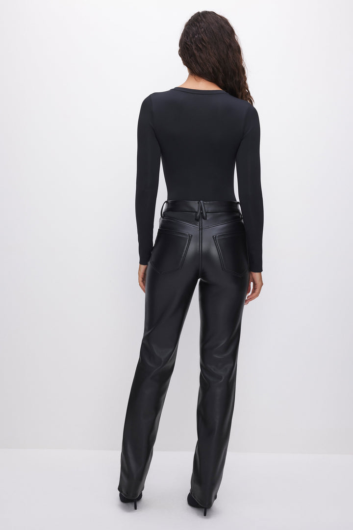 Women's Faux Leather Trousers