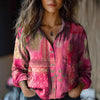 Women's Floral Long-Sleeve Blouse