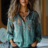 Women's Floral Long-Sleeve Blouse