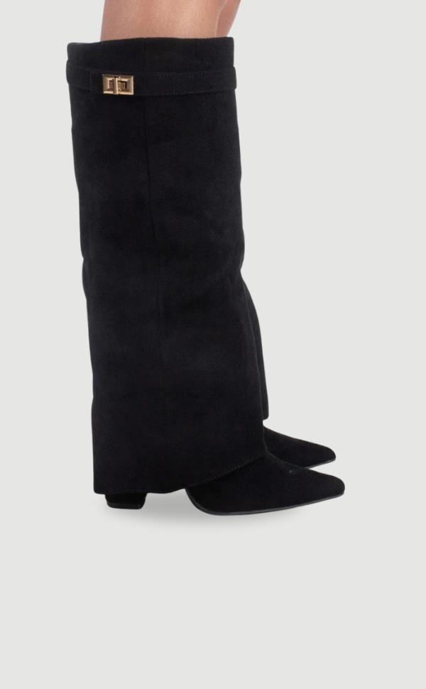 Women's Fold-Over Pointed-Toe Boots