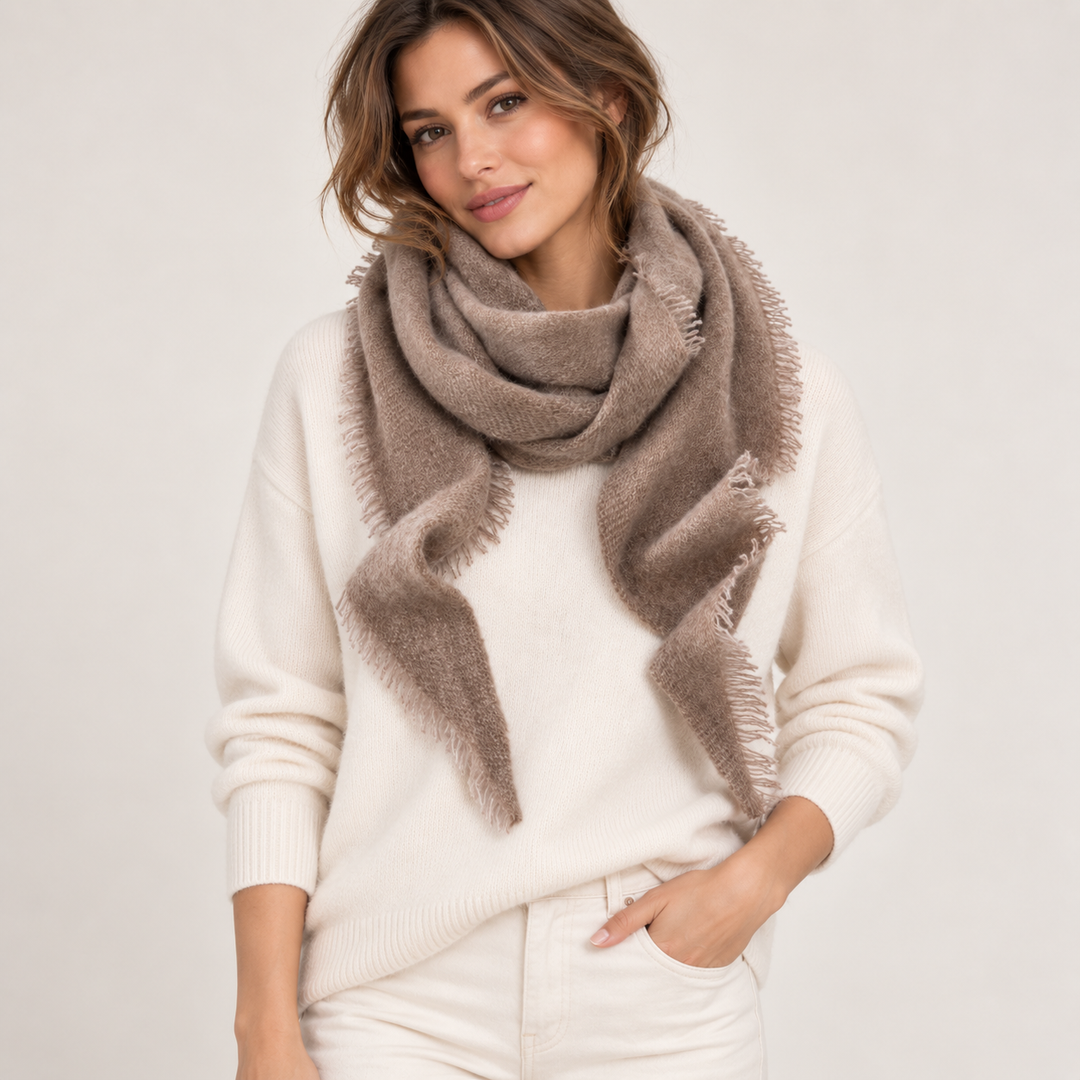 Women's Fringe-Trim Triangle Scarf