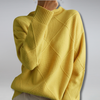 Women's Geometric Knit Roll Neck Jumper