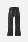 Women's High-Rise Faux Leather Bootcut Trousers