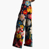Women's High-Rise Wide-Leg Floral Trousers