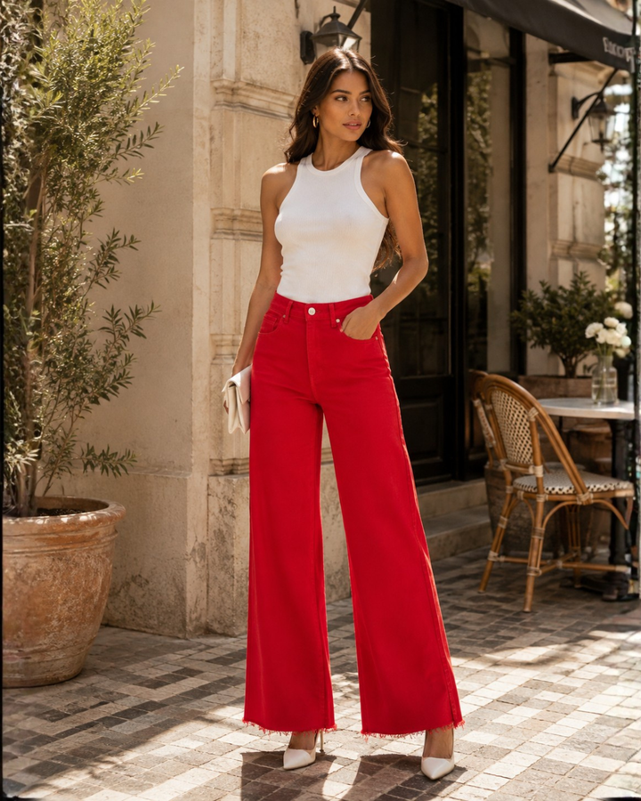 Women's High-Rise Wide-Leg Jeans
