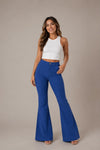 Women's High-Waist Bell Bottom Trousers