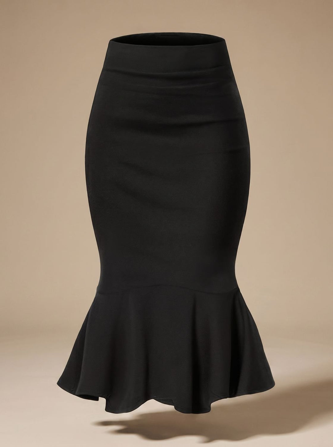 Women's High-Waist Fishtail Midi Skirt