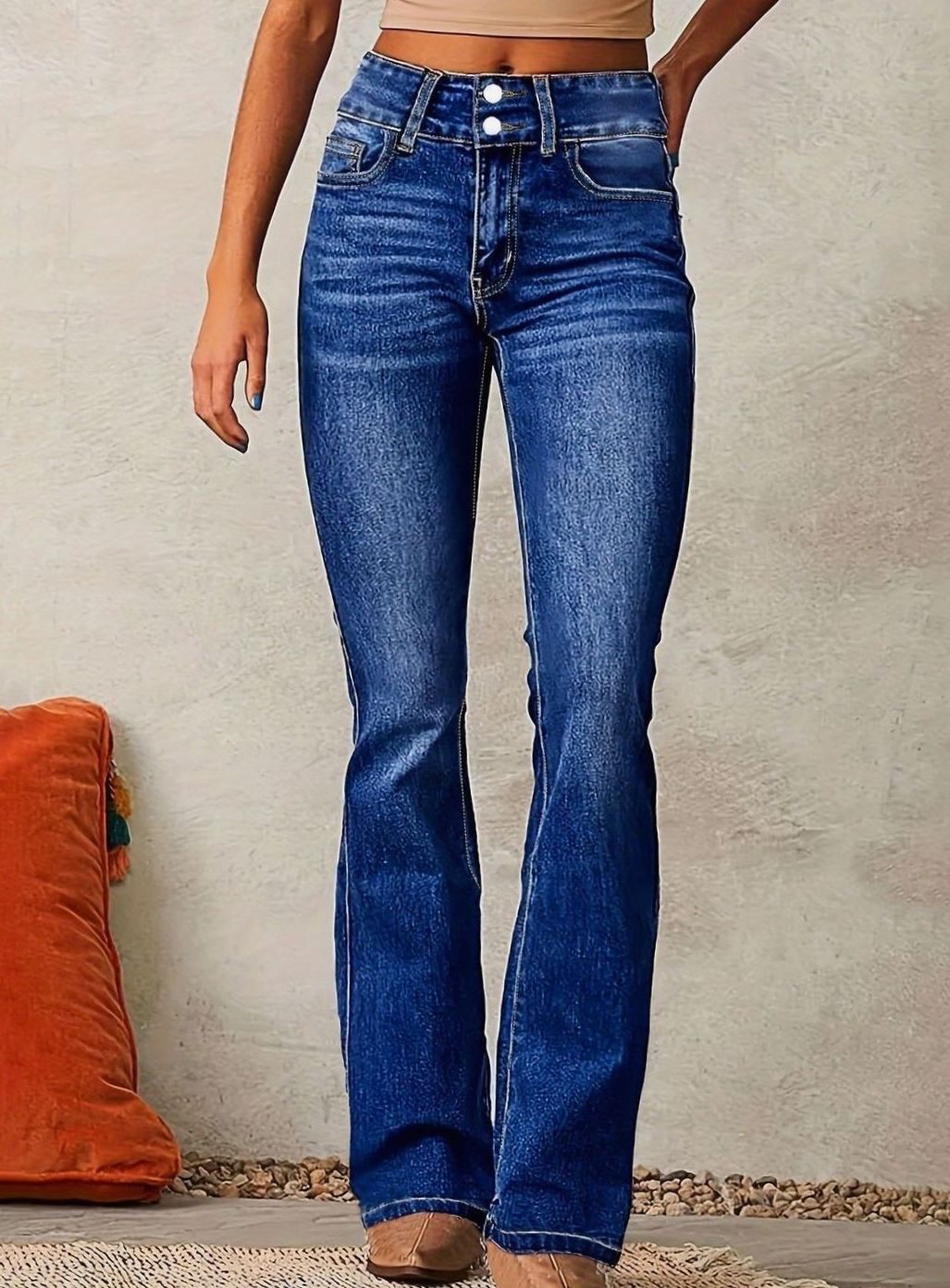 Women's High-Waist Flare Bootcut Jeans