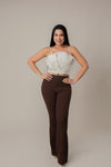 Women's High-Waist Flare Trousers