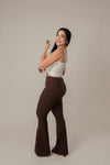 Women's High-Waist Flare Trousers