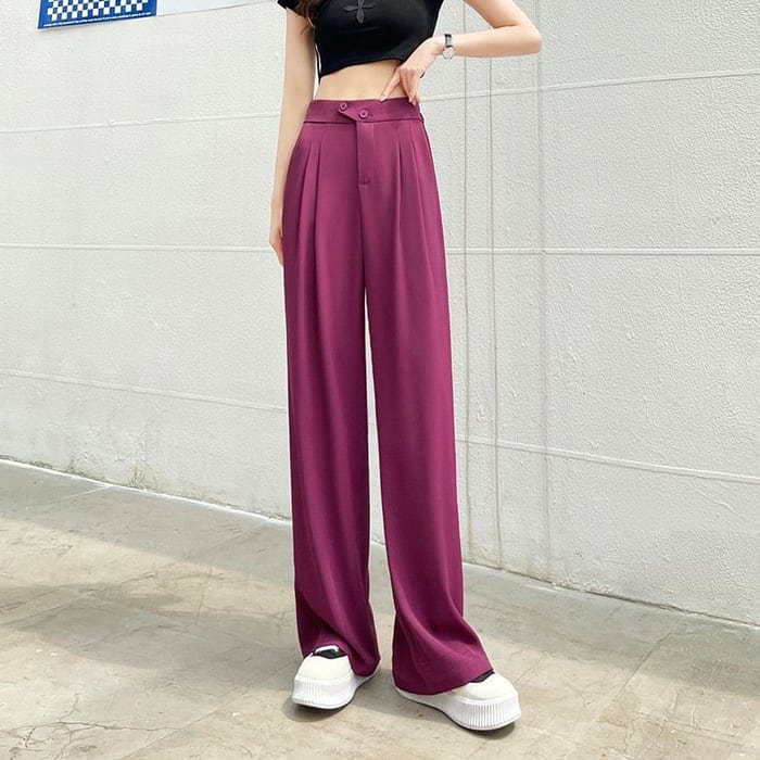 Women's High-Waist Wide-Leg Trousers