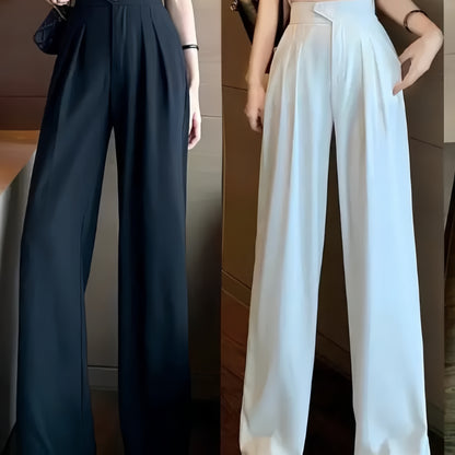 Women's High-Waist Wide-Leg Trousers
