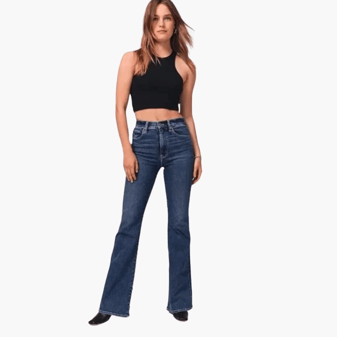Women's High-Waisted Bootcut Jeans