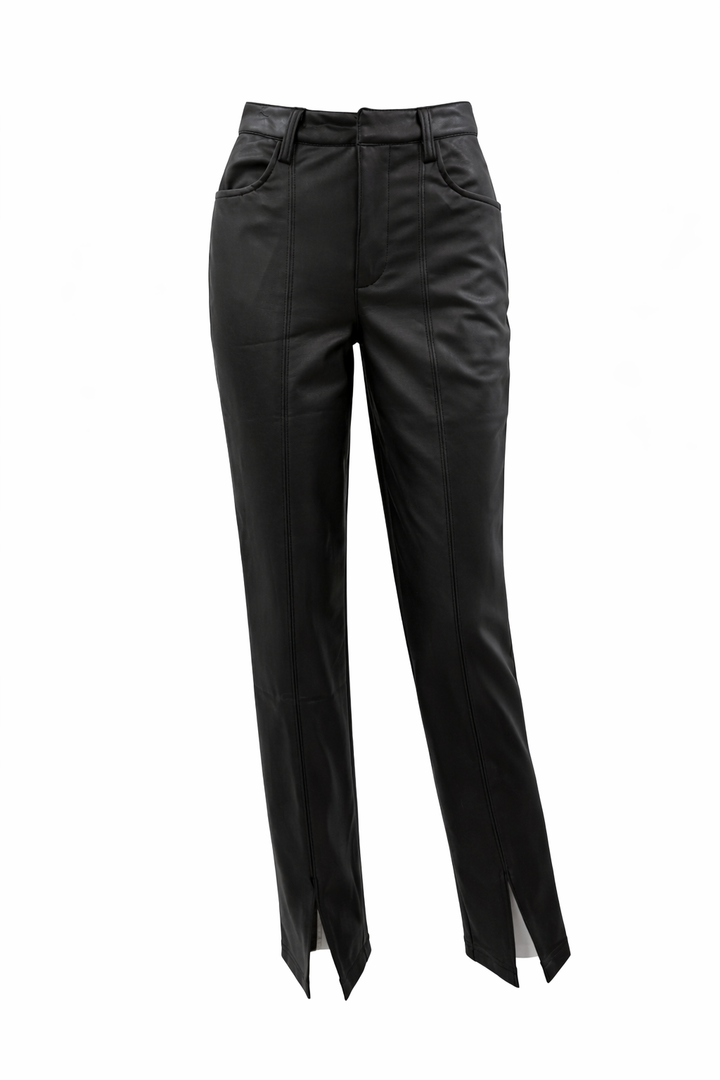 Women's High-Waisted Front Slit Trousers