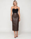 Women's High-Waisted Midi Pencil Skirt