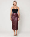 Women's High-Waisted Midi Pencil Skirt