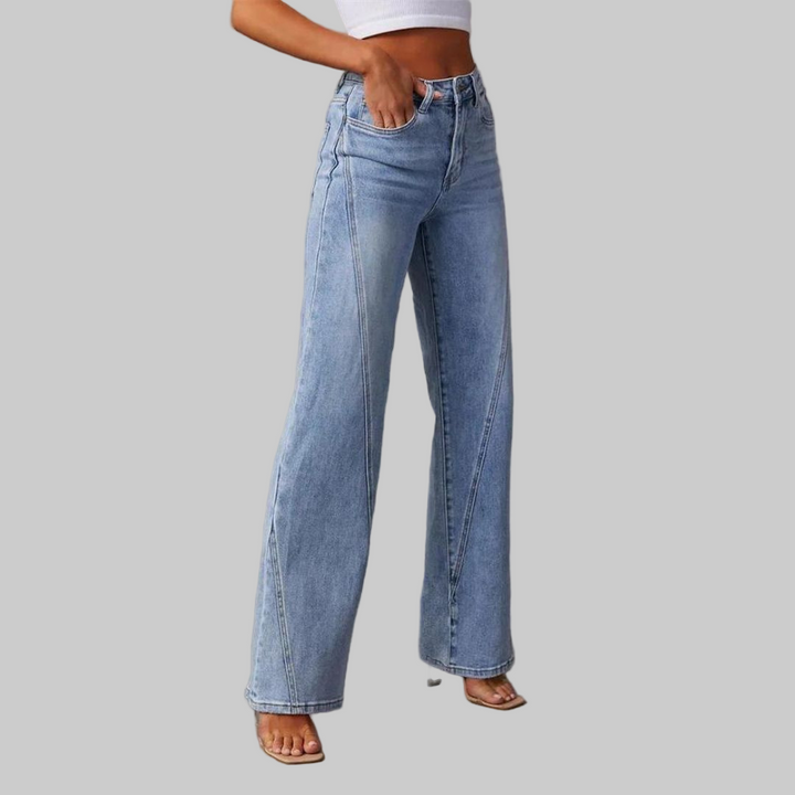 Women's High-Waisted Wide-Leg Jeans