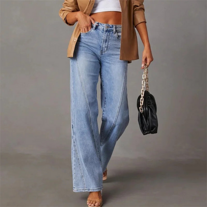 Women's High-Waisted Wide-Leg Jeans