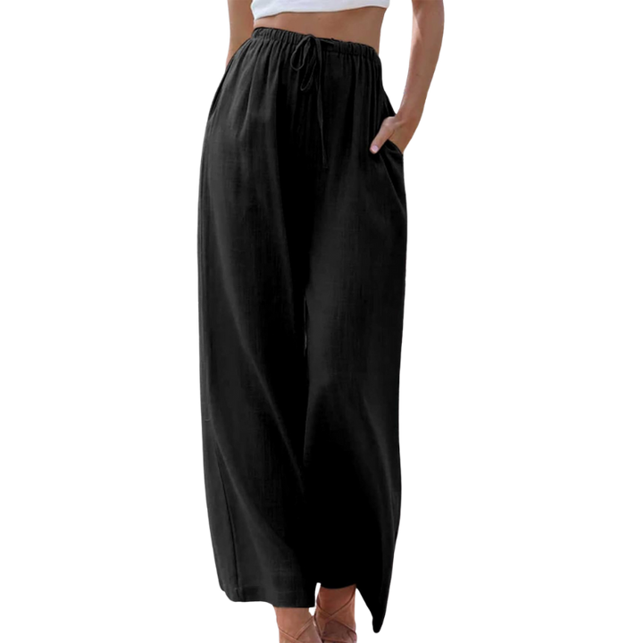 Women's High-Waisted Wide-Leg Palazzo Trousers