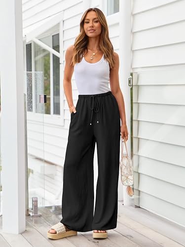 Women's High-Waisted Wide-Leg Palazzo Trousers