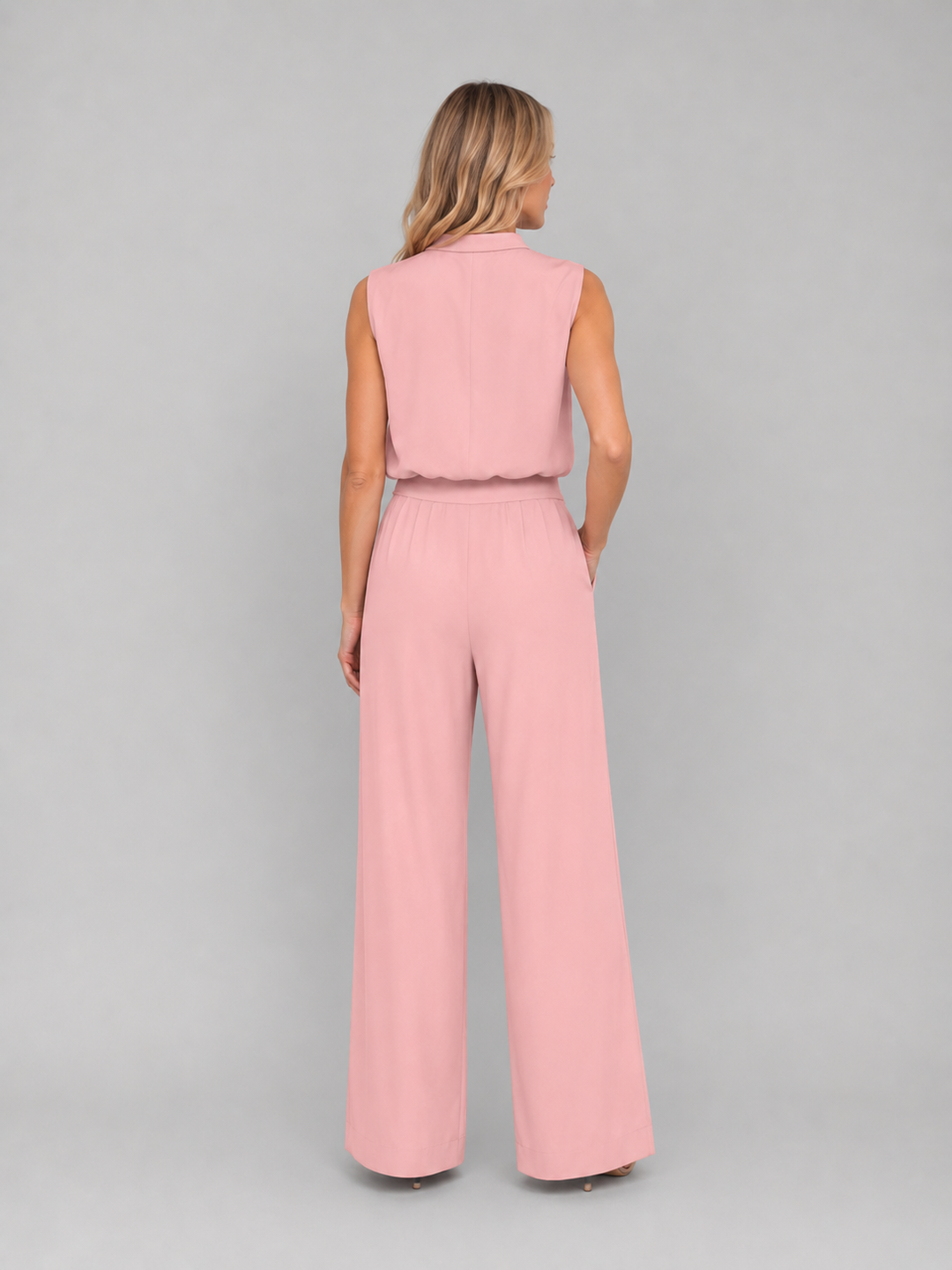 Women's High-Waisted Wide Leg Trousers Set