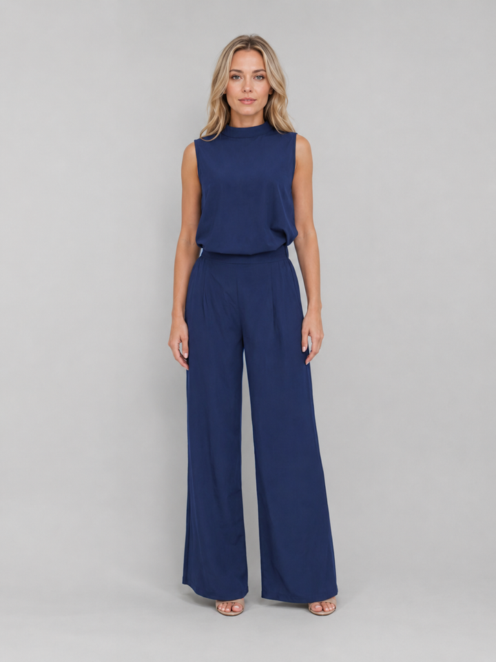 Women's High-Waisted Wide Leg Trousers Set