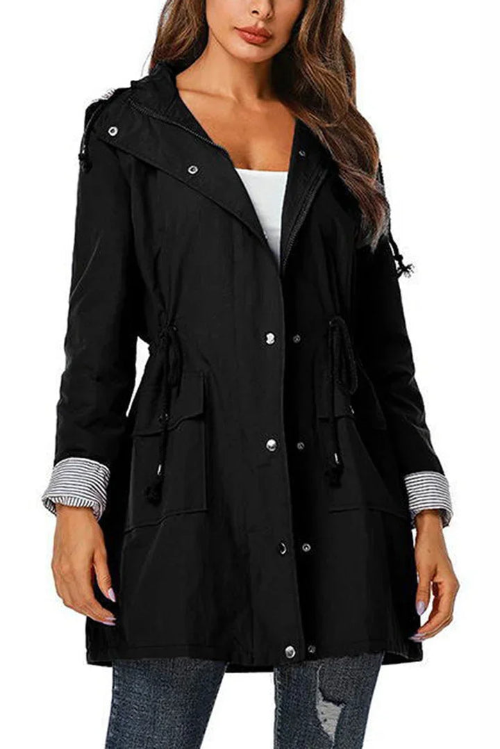 Women's Hooded Drawstring Jacket