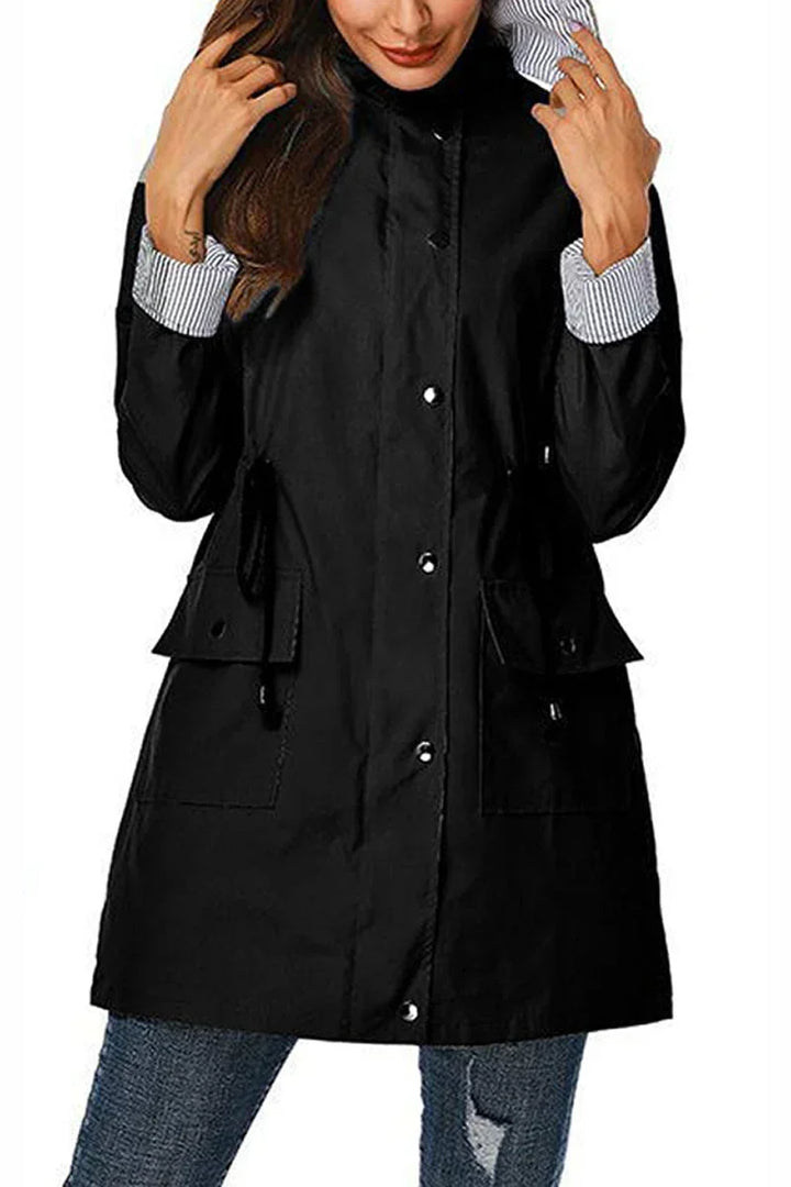 Women's Hooded Drawstring Jacket