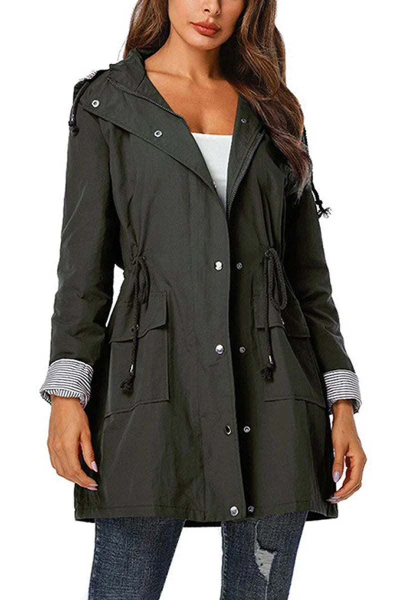 Women's Hooded Drawstring Jacket