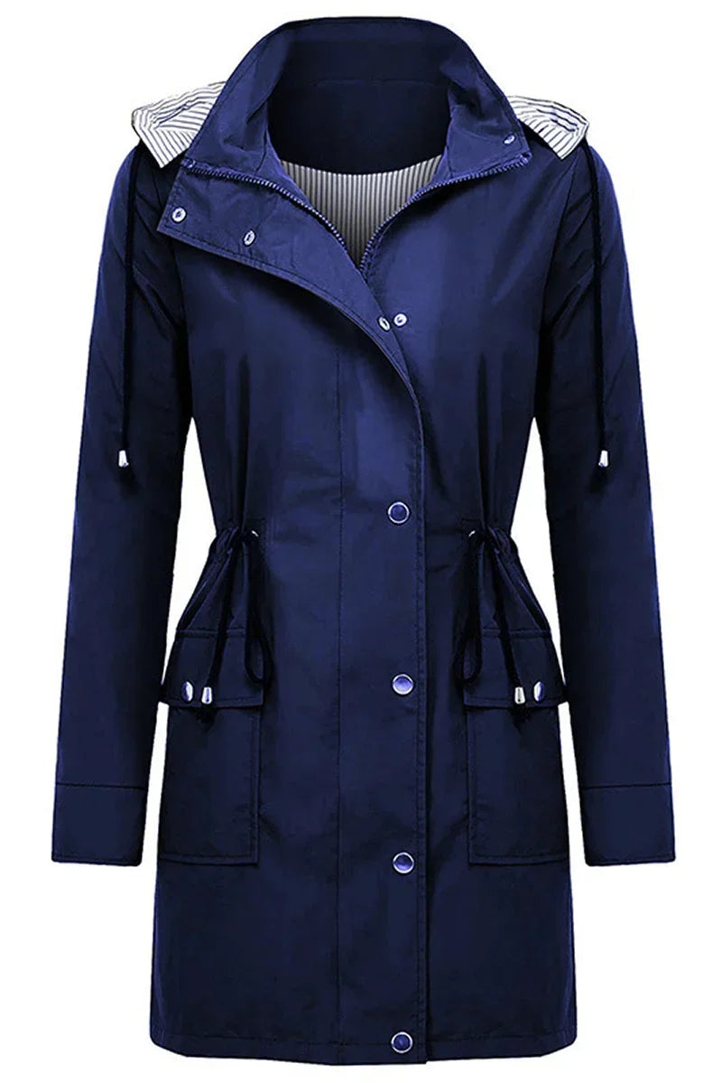 Women's Hooded Drawstring Jacket