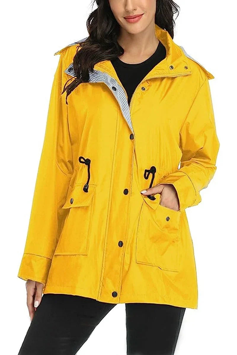 Women's Hooded Drawstring Jacket