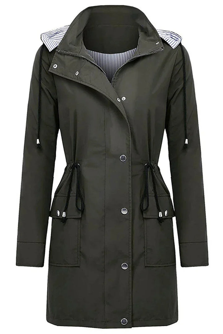 Women's Hooded Drawstring Jacket