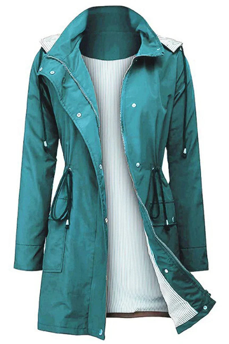 Women's Hooded Drawstring Jacket