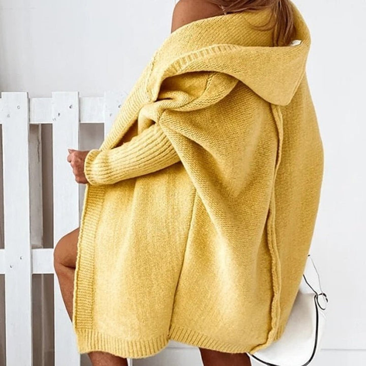 Women's Hooded Open-Front Cardigan