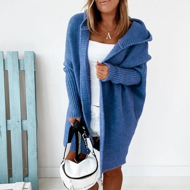 Women's Hooded Open-Front Cardigan