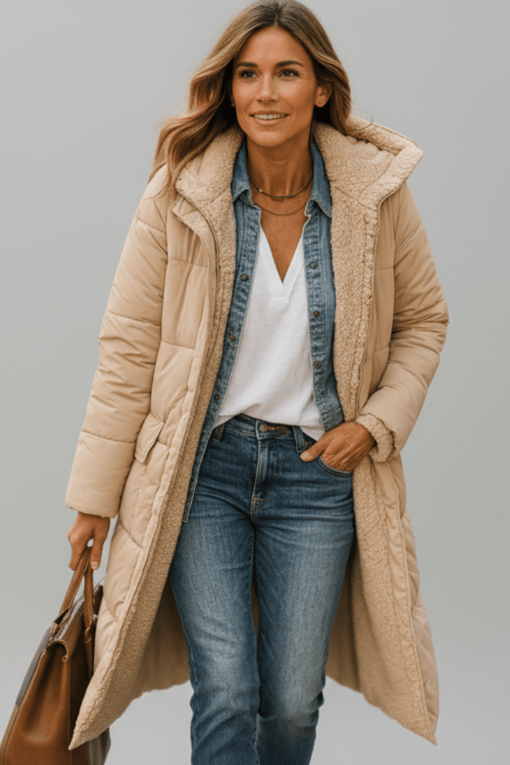 Women's Hooded Quilted Puffer Coat