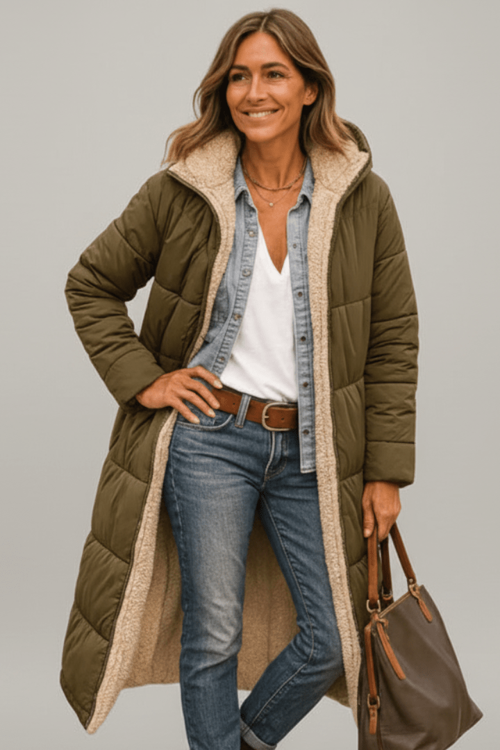 Women's Hooded Quilted Puffer Coat