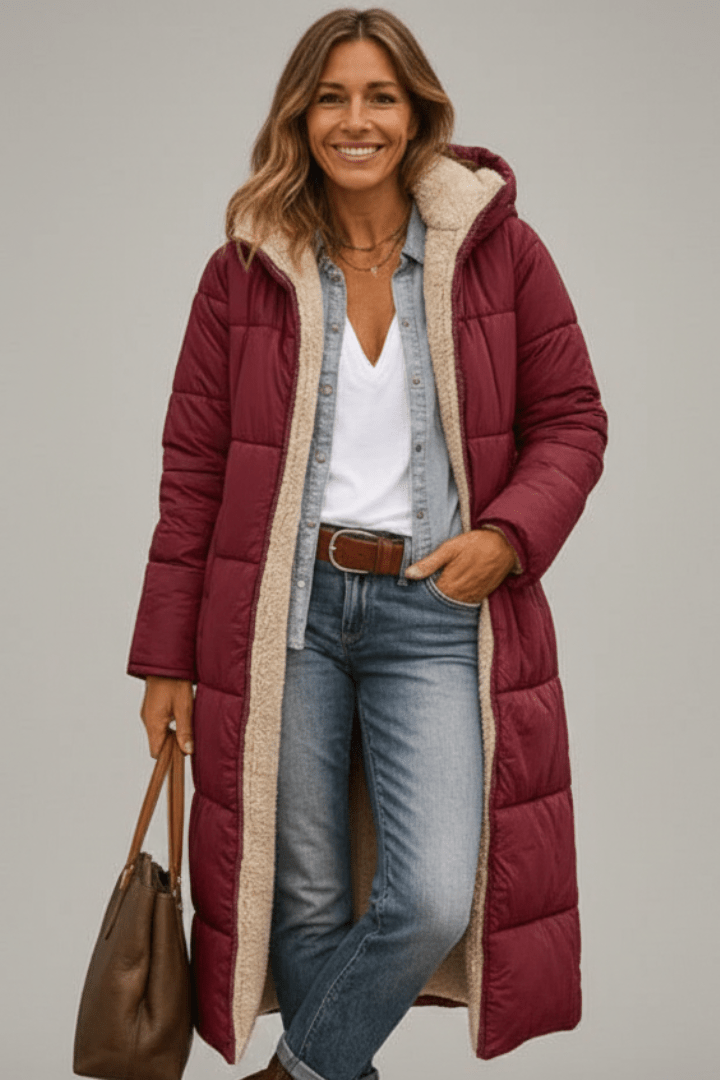 Women's Hooded Quilted Puffer Coat