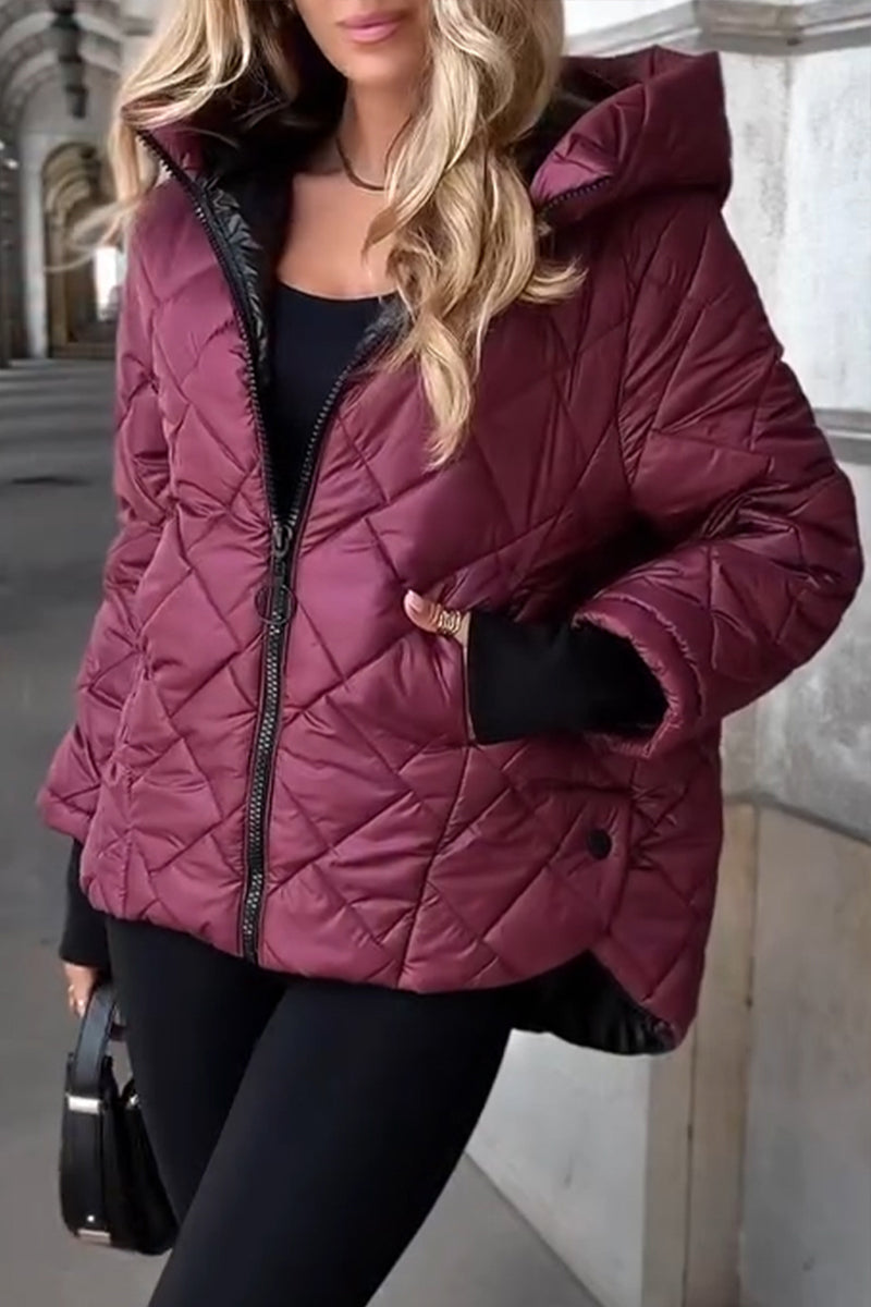 Women's Hooded Quilted Puffer Jacket