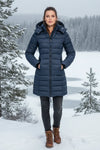 Women's Hooded Quilted Zip-Front Puffer Jacket
