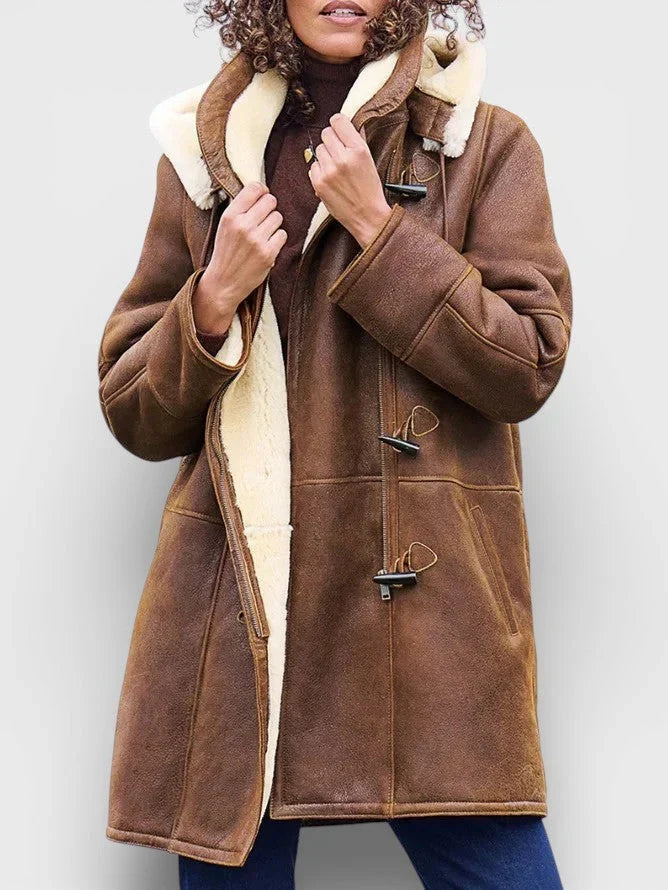 Women's Hooded Toggle Coat
