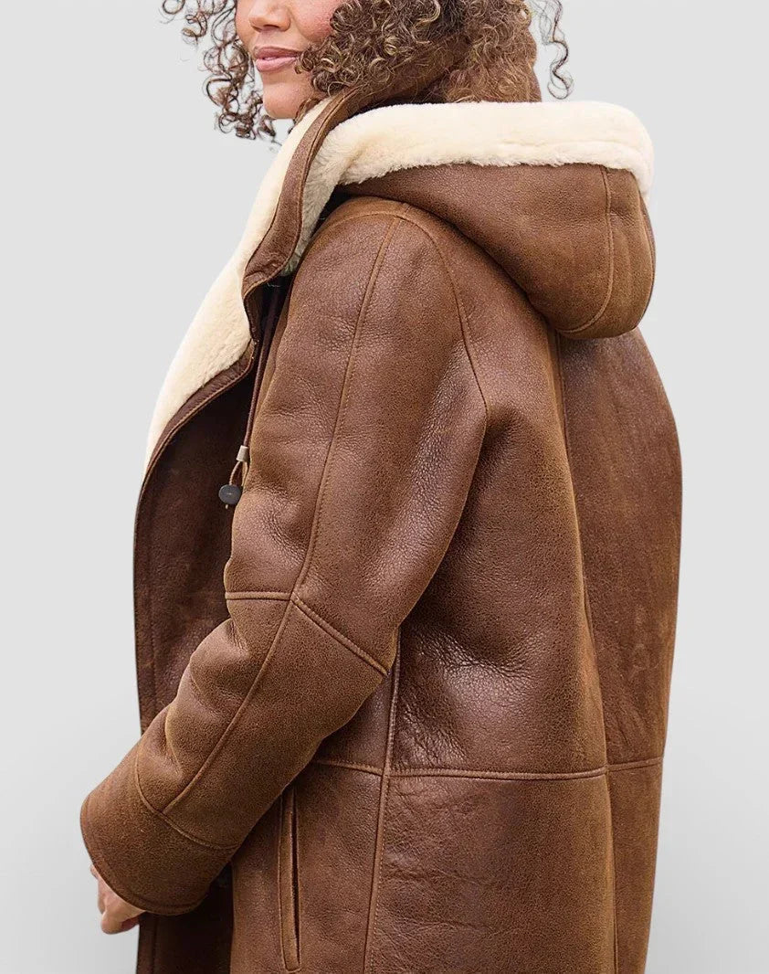 Women's Hooded Toggle Coat